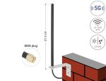 DELOCK 5G LTE Antenne SMA Stecker 3 dBi omnidirektional RG58