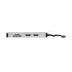Tripp Lite U442-DOCK8G-GG laptop-dockingstation & portreplikator Kabelgebunden USB 3.2 Gen 1 (3.1 Gen 1) Type-C Schwarz, Grau