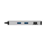 Tripp Lite U442-DOCK8G-GG laptop-dockingstation & portreplikator Kabelgebunden USB 3.2 Gen 1 (3.1 Gen 1) Type-C Schwarz, Grau