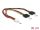 Stromkabel Delock Molex 4pin -> 2x SATA 15pin Bu/Bu 0.30m