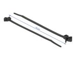 DELOCK Kabelbinder mit Spreizanker L 140 x B 4 mm schwarz