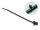 DELOCK Kabelbinder mit Spreizanker L 140 x B 4 mm schwarz