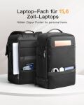 Inateck BP03005-13_BLACK Rucksack Reiserucksack Schwarz