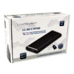 LC-Power LC-M2-C-NVME Speicherlaufwerksgehäuse SSD-Gehäuse Schwarz M.2