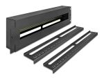 DELOCK 19" Schutzschalterleiste mit Abdeckung 3 HE Metall