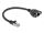 DELOCK Verlängerungskabel S/FTP RJ45 ST -> BU Cat6A 0.25m sw