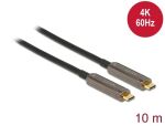 DeLOCK Aktives Optisches USB-C Video Kabel 4K 60 Hz 10 m
