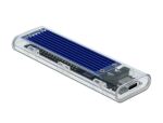 DeLOCK Externes Gehäuse für M.2 NVMe PCIe SSD mit USB Type-C Buchse transparent