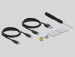 DeLOCK Externes Gehäuse für M.2 NVMe PCIe SSD mit USB Type-C Buchse transparent
