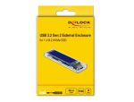 DeLOCK Externes Gehäuse für M.2 NVMe PCIe SSD mit USB Type-C Buchse transparent