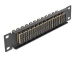 DELOCK 10" LWL Patchpanel 12 Port SC Duplex beige...