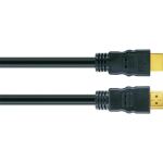 Schwaiger HDM100 013 HDMI-Kabel 10 m HDMI Typ A (Standard) Schwarz, Gold