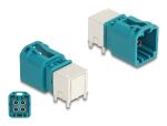 DELOCK Mini FAKRA Z Stecker quad gewinkelt B-Typ PCB
