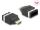 DeLOCK HDMI Automotive Adapter HDMI-E Buchse zu HDMI-A Stecker 4K 60 Hz