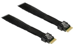 Inter-Tech SFF-8654 4i 0,7 m 24 Gbit/s Schwarz