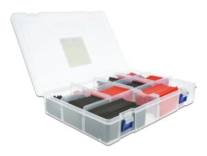 DELOCK Schrumpfschlauch Sortimentsbox rot/schwarz 520-