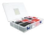 DELOCK Schrumpfschlauch Sortimentsbox rot/schwarz 520-