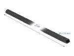 DELOCK Gewebeschrumpfschlauch 2 m x 10 mm schwarz