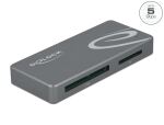 DeLOCK USB Type-C Card Reader für CFast und SD Speicherkarten + USB Hub mit Typ-A und USB Type-C Port