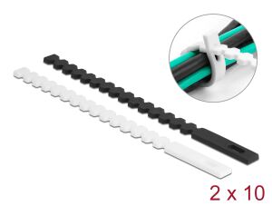 DELOCK KBI flexibel wiederverwendbar 20 Stück schwarz/weiß