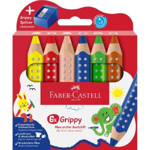 Faber-Castell 110635 Buntstift Blau, Grün, Orange, Pink, Rot, Gelb 6 Stück(e)