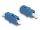 DELOCK LWL Kupplung LC Simplex Buzu LC Simplex Bu UPC blau