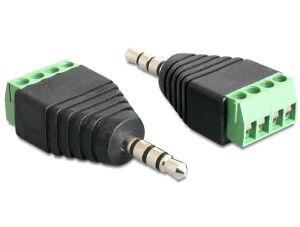 DeLOCK 65453 Kabeladapter 3.5mm 4pin Schwarz, Grün