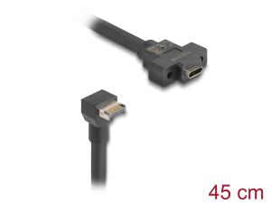 DELOCK USB-Kab.3.1 Gen2 KeyA St -> USB3.1-C-Bu z.Einbau 4