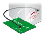 DELOCK USB-Kab.3.1 Gen2 KeyA St -> USB3.1-C-Bu z.Einbau 4