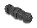 DeLOCK Kabelverbinder LSA zu LSA Cat.6A IP68 staub- und wasserdicht schwarz