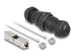 DeLOCK Kabelverbinder LSA zu LSA Cat.6A IP68 staub- und wasserdicht schwarz
