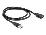 DELOCK USB Verl.A -> A St/Bu 1.00m ShapeCable sw