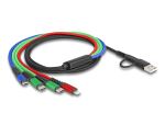 DeLOCK USB Ladekabel 4 in 1 USB Typ-A + USB-C zu Lightning / Micro USB / 2 x USB Type-C 1,20 m