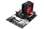 Xilence M704 Prozessor Kühler 12 cm Schwarz, Rot
