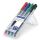 Staedtler Lumocolor 318 WP4 Permanent-Marker Feine Spitze Schwarz, Blau, Grün, Rot 4 Stück(e)