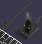 Gembird DD-U3M2 Speicherlaufwerk-Docking-Station USB 3.2 Gen 1 (3.1 Gen 1) Type-C Schwarz