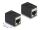 DELOCK Adapter RJ45 Buchse zu RJ45 Buchse Cat.6A schwarz