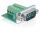 DeLOCK Sub-D 9-p M 9-p D-Sub M Grün, Silber