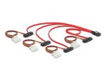 DELOCK SAS Kabel Mini SAS 36Pin -> 4x SAS 29Pin + 4Pin Mo