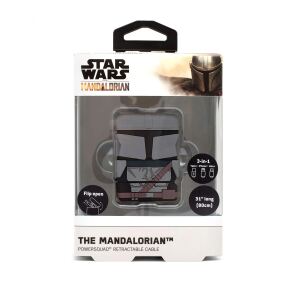 Thumbs Up PowerSquad The Mandalorian USB Kabel 0,6 m USB A USB C/Micro-USB B/Lightning Schwarz, Grau