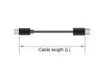 DeLOCK 85723 USB Kabel USB 2.0 1,1 m USB A USB C/Micro-USB B 0,48 Gbit/s Schwarz