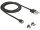 DeLOCK 85723 USB Kabel USB 2.0 1,1 m USB A USB C/Micro-USB B 0,48 Gbit/s Schwarz