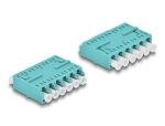 DELOCK LWL Kupplung HD LC Hexaplex Bu zu LC Hexaplex Bu aqua