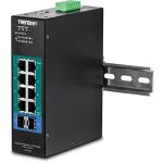 Trendnet TI-PG102I Netzwerk-Switch Managed L2 Gigabit Ethernet (10/100/1000) Power over Ethernet (PoE) Schwarz