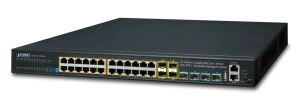 PLANET L3 24-Port GE 802.3at PoE 4-Port 10G SFP Managed