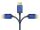 Alcasa 4860-SF020B Videokabel-Adapter 2 m DisplayPort HDMI Schwarz, Blau
