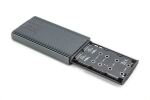 Digitus USB M.2 NVMe Klonstation, SSD, NVMe, 20Gbits, USB 3.2 Gen2, Aluminium, werkzeugfrei