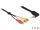 DELOCK Klinkekabel 3,5mm 90° -> 3x Cinch St/St 1.50m