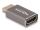 DELOCK HDMI Adapter Stecker zu Buchse 8K 60 Hz grau Metall