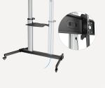 Manhattan 462563 TV-Halterung 2,54 m (100") Schwarz, Silber